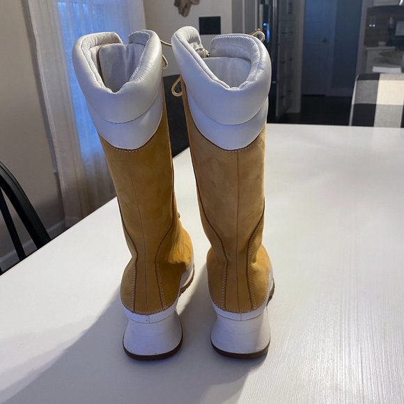 Timberland Women's Nubuck Leather Euro Dub Spin Tall Boots Size 9 M 85374 0878 - Picture 6 of 12